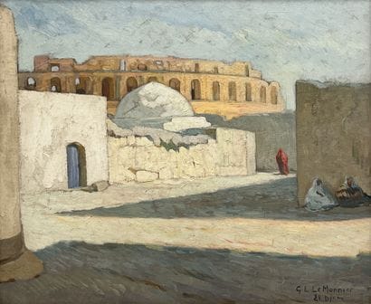 Gaston Louis LE MONNIER (1907-?)
El Djen..
Oil...