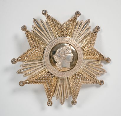 Plaque de grand-croix de la légion d'honneur...