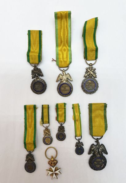 Lot of reductions and miniatures of IIIème...