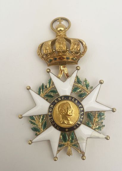 Beautiful gold and enamel Second Empire Légion...