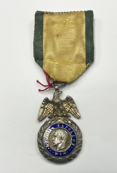 Second type military medal, Second Empire,...