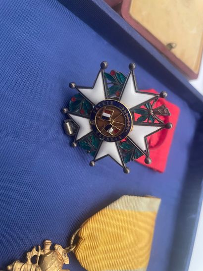 Lot of French decorations relating to the...