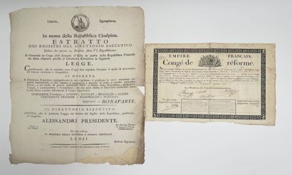 Italian poster issued by the Cisalpine Republic,...