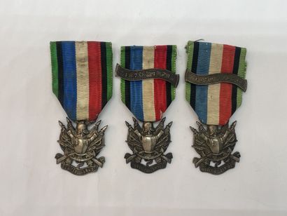 Lot of commemorative medals (9) on the theme...