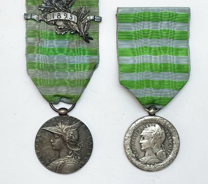 Lot of two French medals commemorating the...