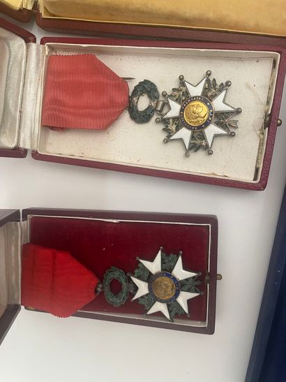 Lot of French decorations relating to the...