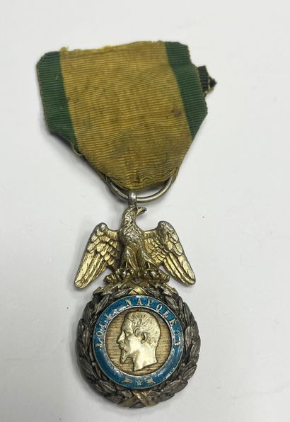 Second type military medal, Second Empire,...