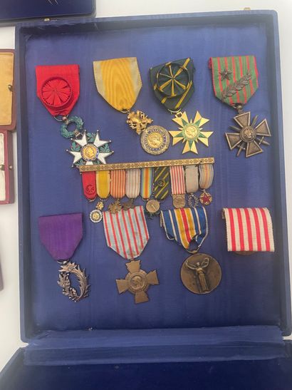 Lot of French decorations relating to the...