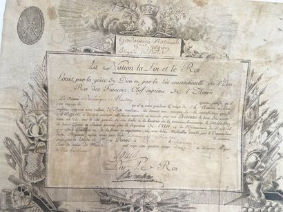 Lot of documents issued under the authority...