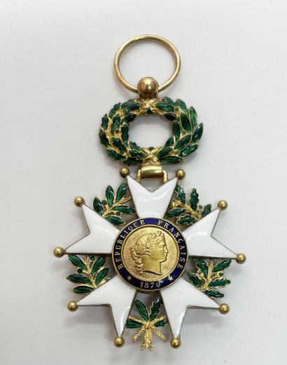 Gold and enamel Chevalier de la Légion d'Honneur...