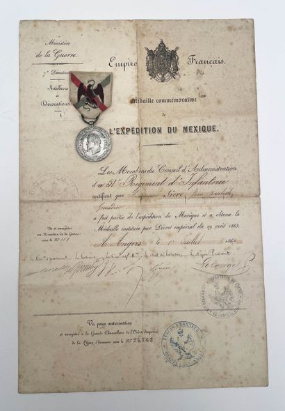 Diploma for the Commemorative Medal of the...