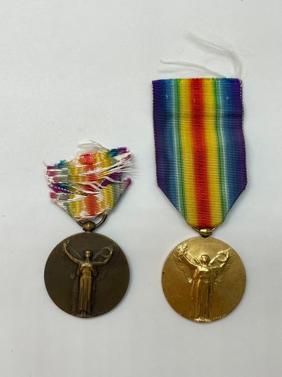 Lot of various ordinance or half-size decorations,...