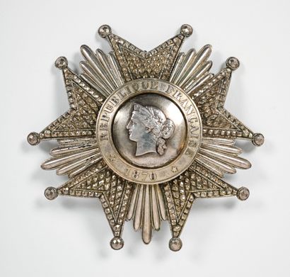 Plaque de grand-croix de la légion d'honneur...