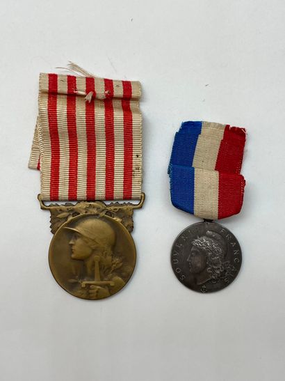 Lot of various ordinance or half-size decorations,...