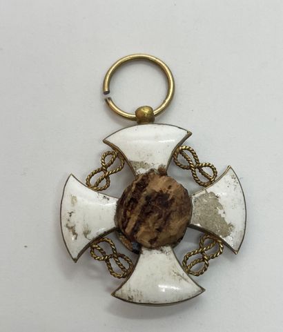 Gold and enamel knight's medal of the Order...
