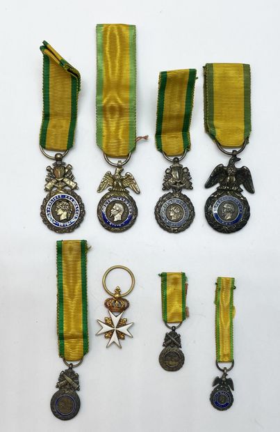 Lot of reductions and miniatures of IIIème...
