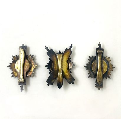 Lot of 3 vermeil insignia of elected officials...