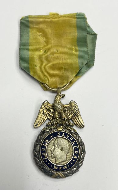 Second type military medal, Second Empire,...