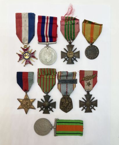Lot of three WWII-era British decorations...