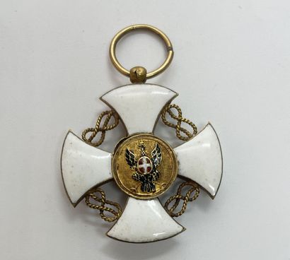 Gold and enamel knight's medal of the Order...