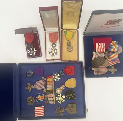 Lot of French decorations relating to the...