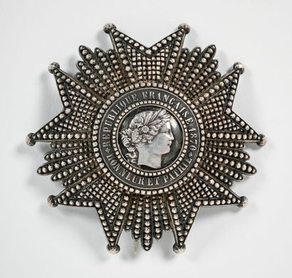 Plaque de grand-croix de la Légion d'Honneur...