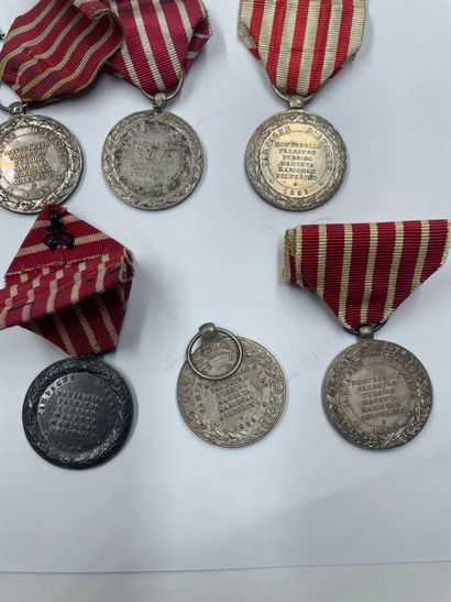 Lot of 8 Italian Campaign commemorative medals,...