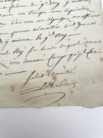 Letter dated 16 Germinal an VII (April 6,...