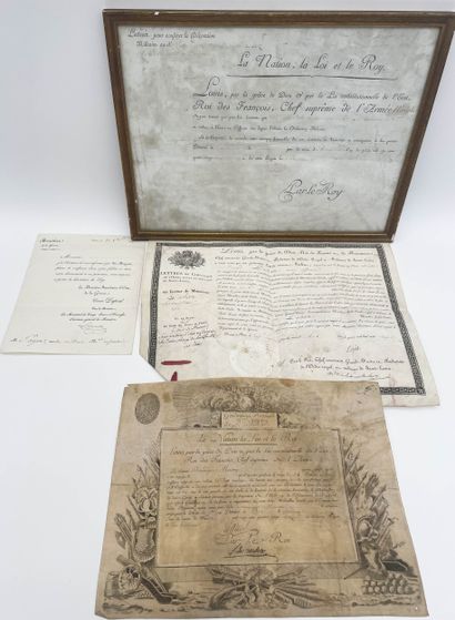 Lot of documents issued under the authority...