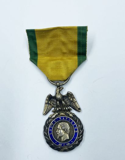Second type military medal, Second Empire,...