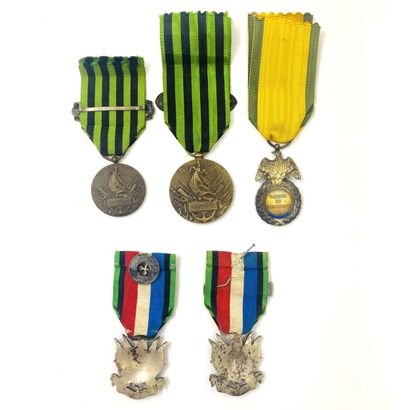 Lot of 4 decorations relating to the Franco-Prussian...