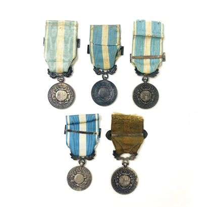Lot of various colonial medals (5), various...