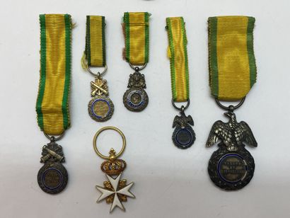 Lot of reductions and miniatures of IIIème...