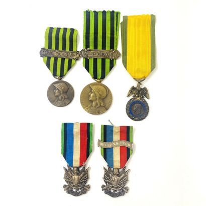 Lot of 4 decorations relating to the Franco-Prussian...
