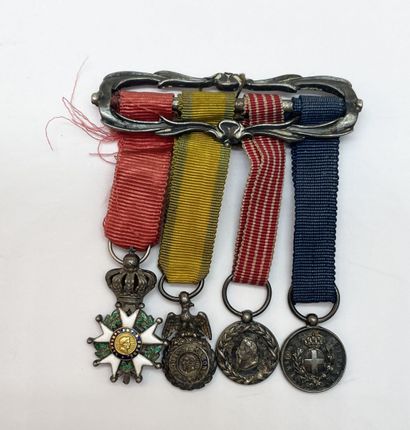 Nice barrette of decorations assembled as...