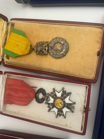 Lot of French decorations relating to the...