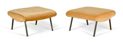 Marco ZANUSO (1916-2001)
Pair of ottomans,...