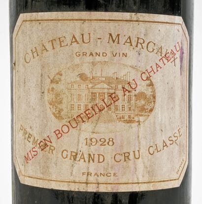1 magnum CHATEAU MARGAUX 1928 1er GCC Margaux...