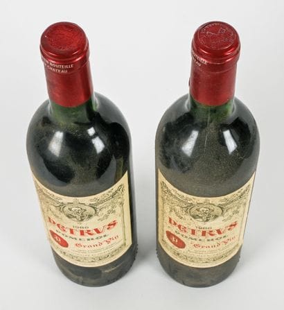 2 PETRUS 1986 Pomerol bottles (Very slightly...