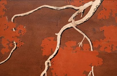 VIETNAMIAN SCHOOL 20th century
River landscape
Lacquer...