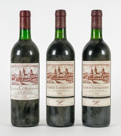 3 bottles COS D'ESTOURNEL (1 of) 1985 (2...