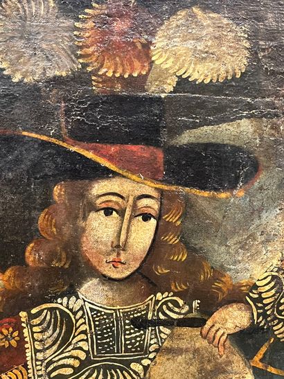 CUZCO SCHOOL
Archangel
Oil on canvas 
67...