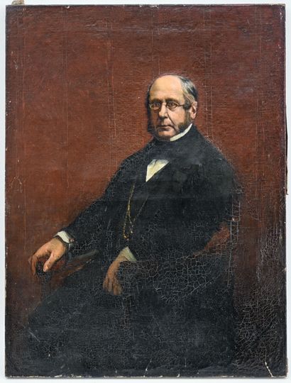 David OYENS (1842-1902)
Portrait of a man
Oil...