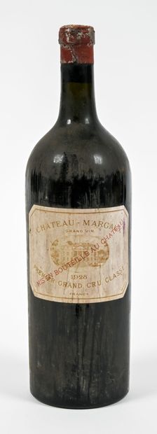 1 magnum CHATEAU MARGAUX 1928 1er GCC Margaux...
