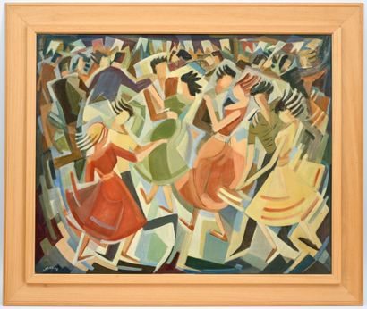 Robert LAVABRE (1928-1988) 
The Dancers
Oil...