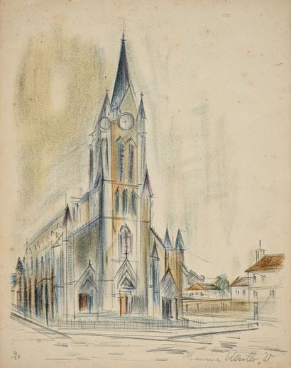 Maurice UTRILLO (1883-1955)
Church
Lithograph...