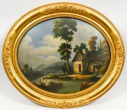 FRENCH SCHOOL, 19th century
Animated landscapes
Two...