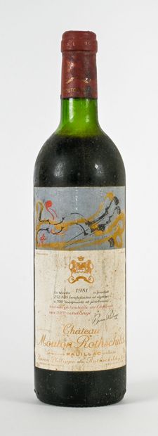 1 bottle CHÂTEAU MOUTON ROTHSCHILD 1981 1er...