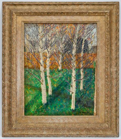 Albert SERVAES (1883-1966)
Birch trees
Oil...