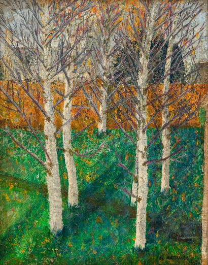 Albert SERVAES (1883-1966)
Birch trees
Oil...